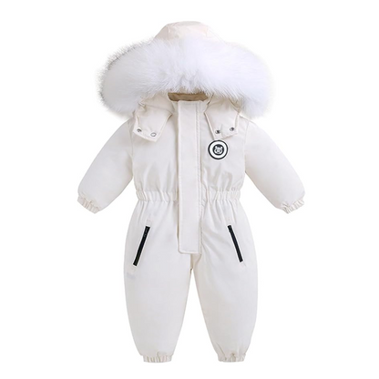Baby Winter Romper – Geschikt tot -30°C – met Capuchon & Imitatiebont