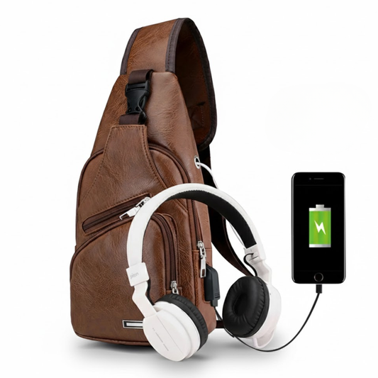 Borsttas voor heren – Met USB-oplaadpoort – Compacte opbergruimte