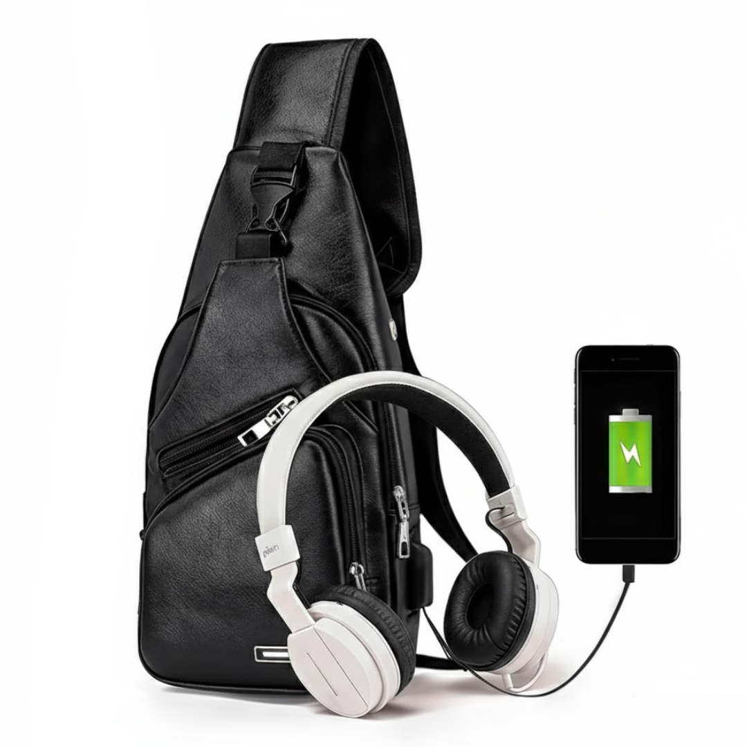 Borsttas voor heren – Met USB-oplaadpoort – Compacte opbergruimte