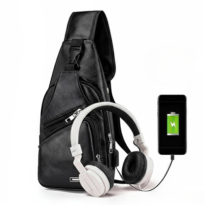 Borsttas voor heren – Met USB-oplaadpoort – Compacte opbergruimte