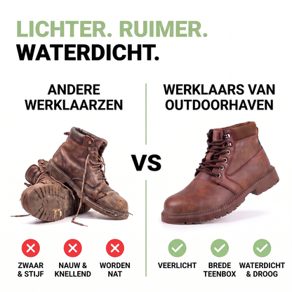 Werklaarzen Stalen Neus - Waterdicht - Antislip Zool