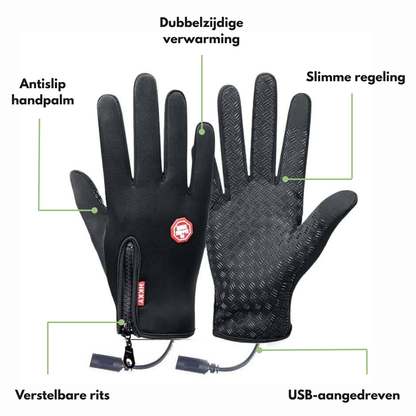 Unisex Verwarmde Handschoenen – USB – Dubbelzijdige Verwarming