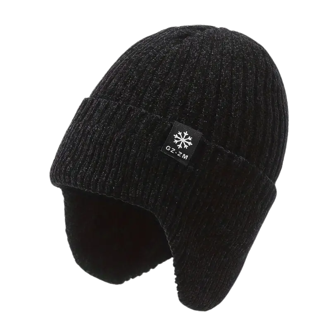 Heren Winter Gebreide Muts – Gevoerd - Oorwarmers