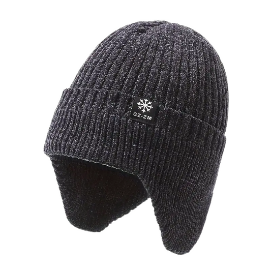 Heren Winter Gebreide Muts – Gevoerd - Oorwarmers