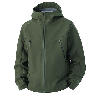 Softshell jas heren met fleece voering en ventilatiepanelen