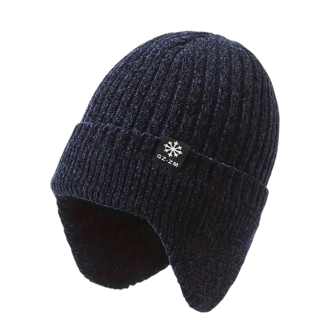 Heren Winter Gebreide Muts – Gevoerd - Oorwarmers