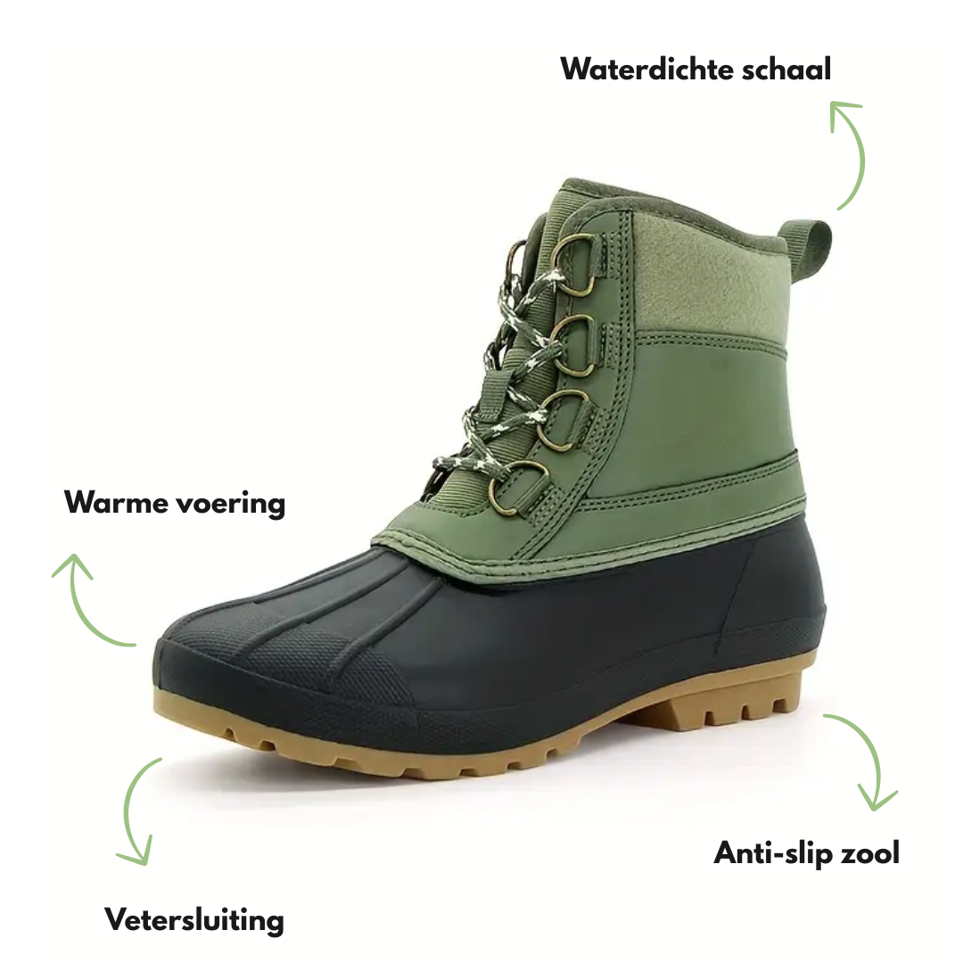 Dames Winter Laarzen – Halfhoog – Outdoor Veterschoenen