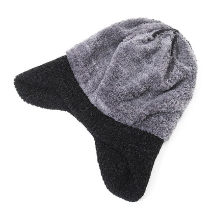 Heren Winter Gebreide Muts – Gevoerd - Oorwarmers