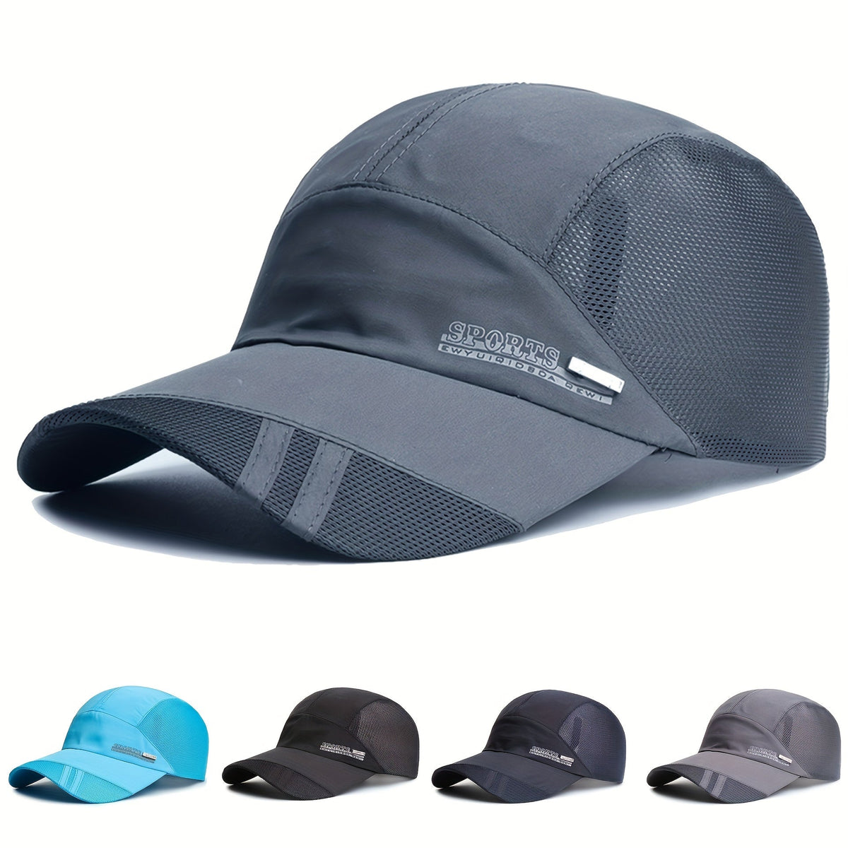 Heren Sportcap met Klep - Snel Drogend - Mesh Panelen