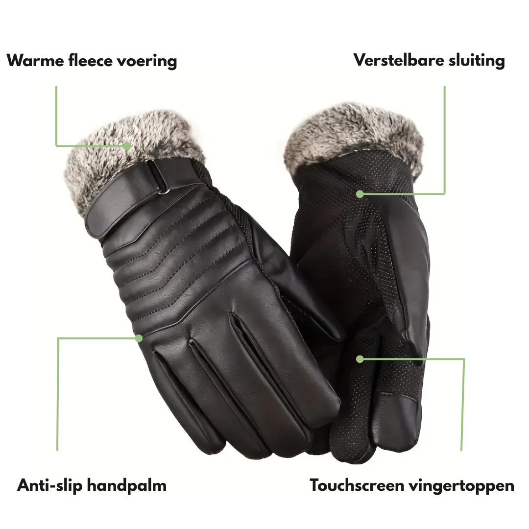 Heren Fleece Handschoenen – Gevoerd & Touchscreen – Winter