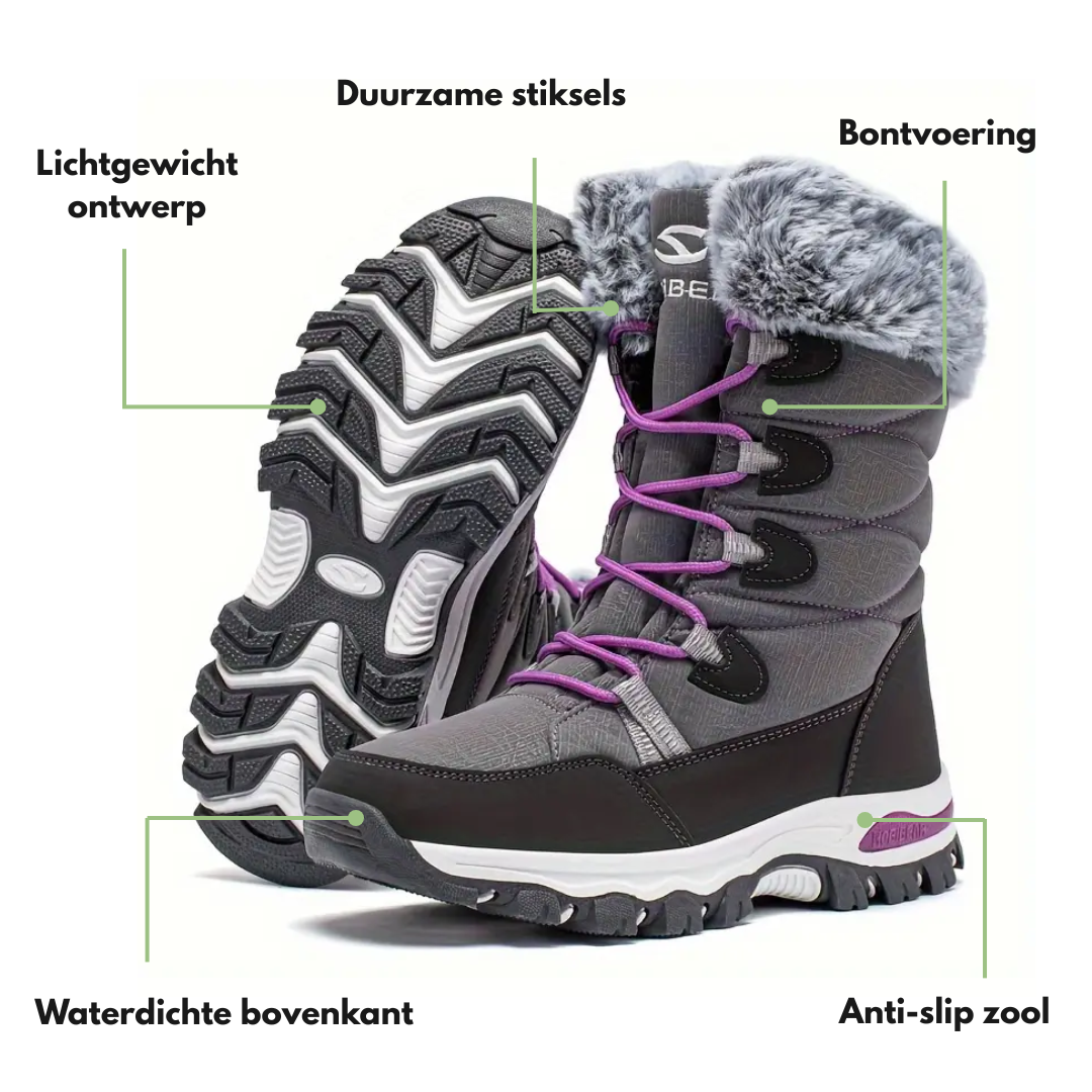 Dames Winter Snowboots – Warme Voering – Halfhoge Stijl