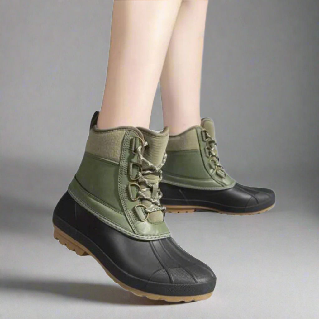 Dames Winter Laarzen – Halfhoog – Outdoor Veterschoenen