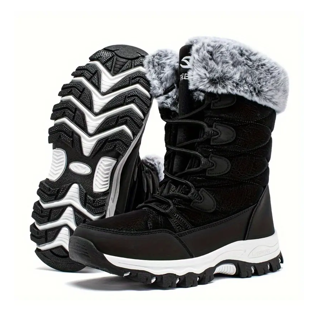 Dames Winter Snowboots – Warme Voering – Halfhoge Stijl