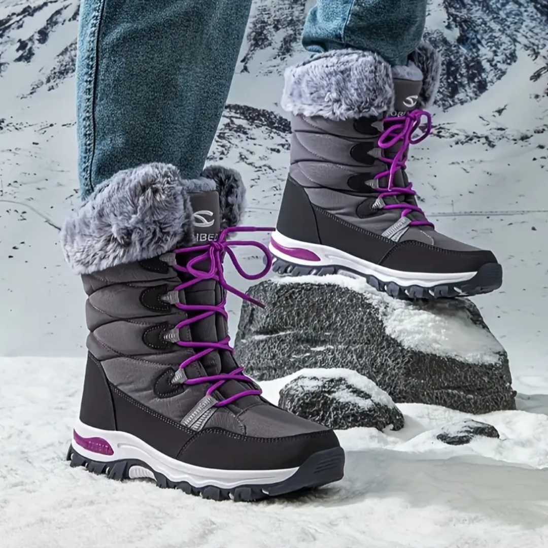 Dames Winter Snowboots – Warme Voering – Halfhoge Stijl