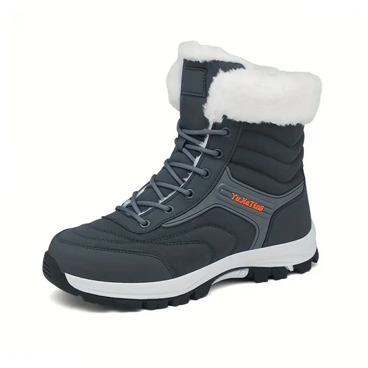 Heren Hoge Snowboots – Duurzaam met Warme Pluche Voering