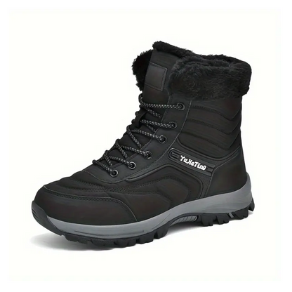 Heren Hoge Snowboots – Duurzaam met Warme Pluche Voering