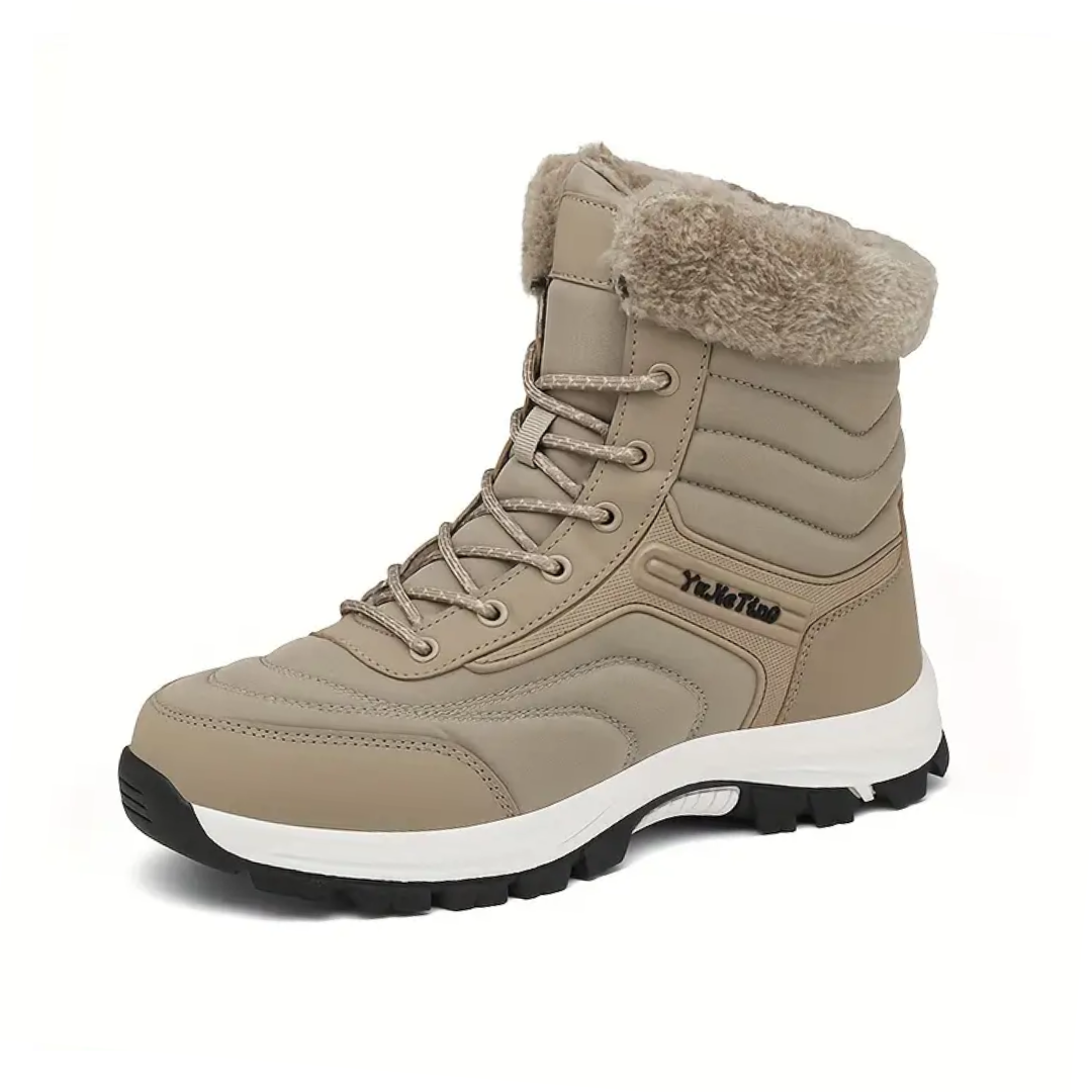 Heren Hoge Snowboots – Duurzaam met Warme Pluche Voering
