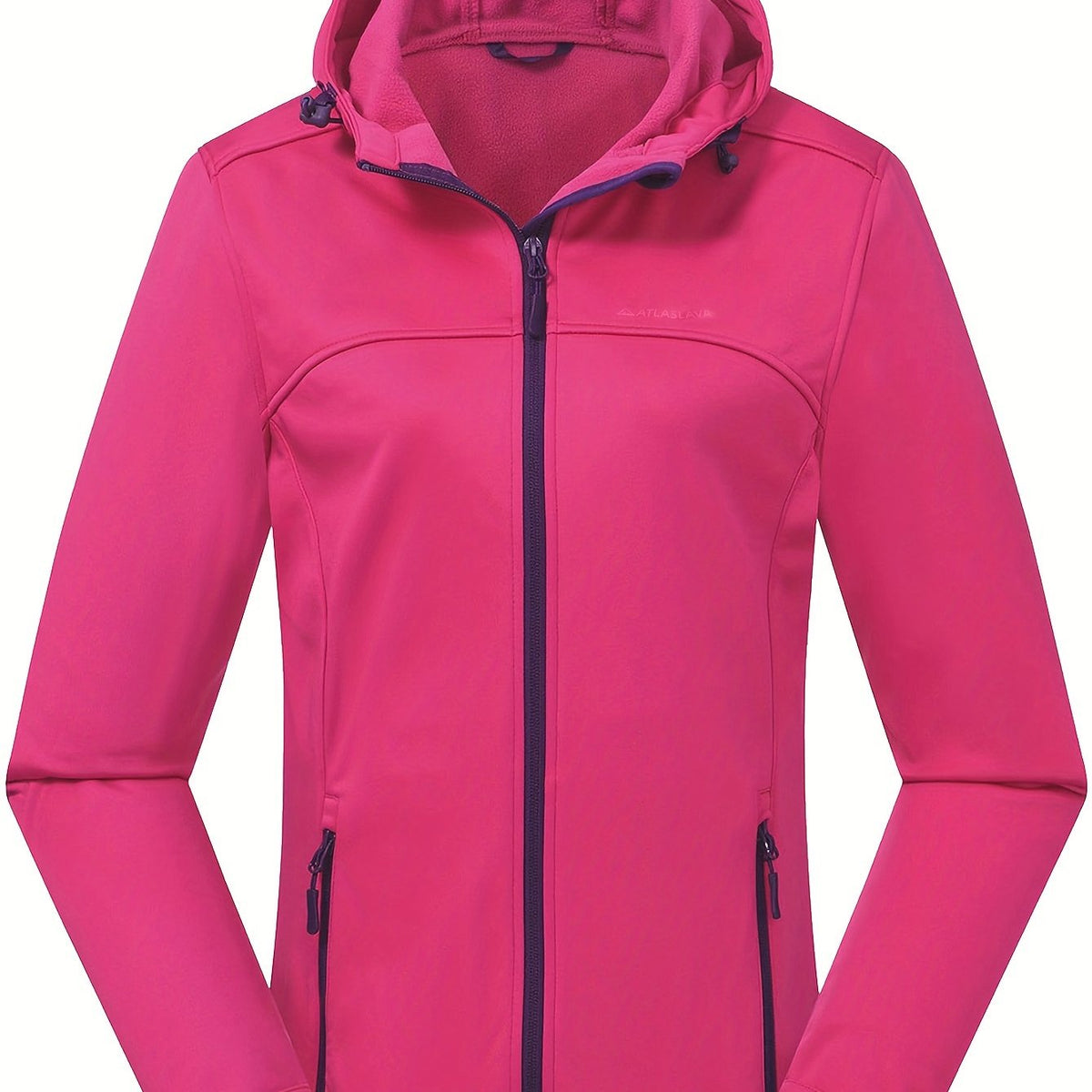 Softshell jas dames met capuchon en fleece voering