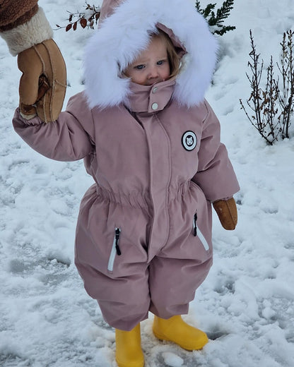 Baby Winter Romper – Geschikt tot -30°C – met Capuchon & Imitatiebont