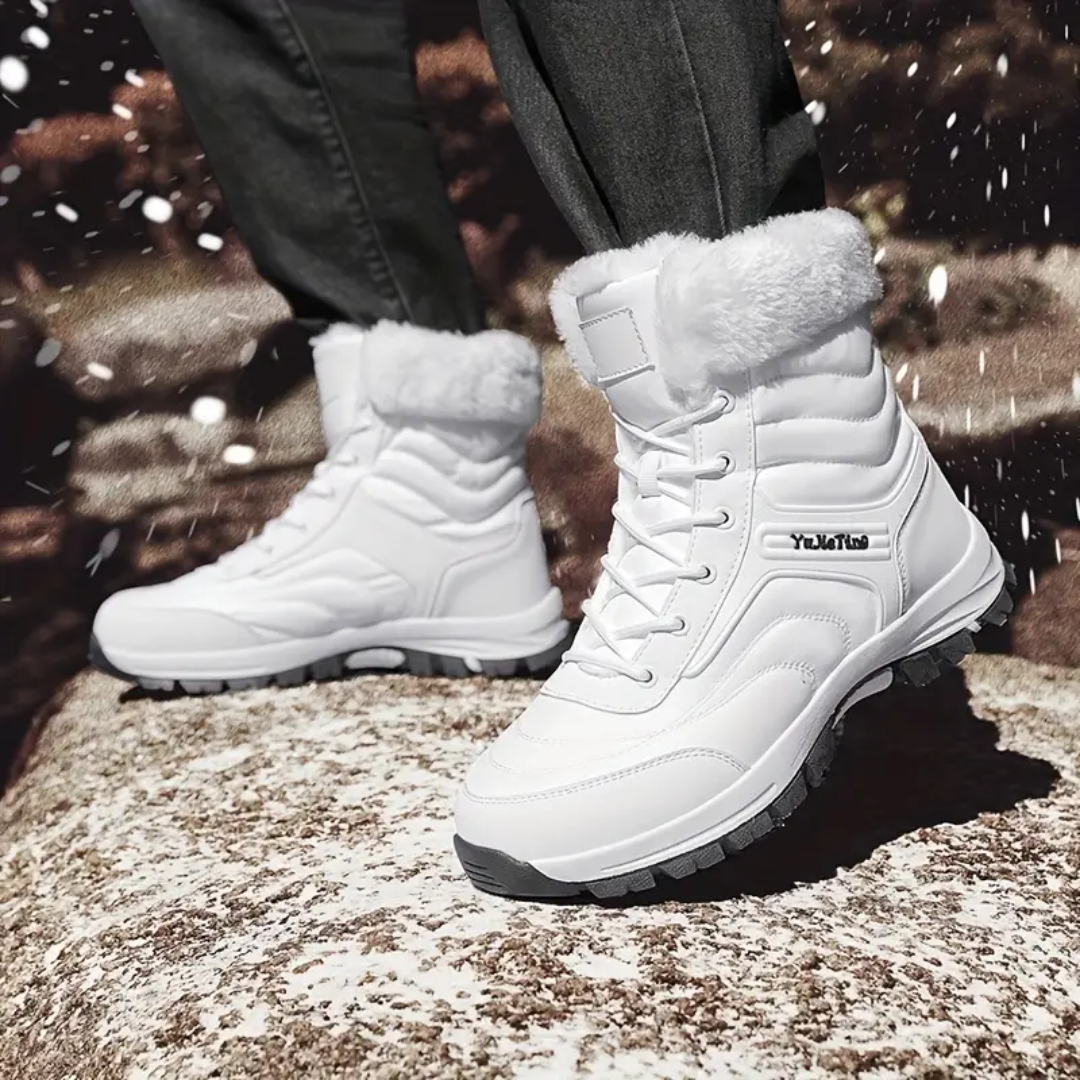 Heren Hoge Snowboots – Duurzaam met Warme Pluche Voering