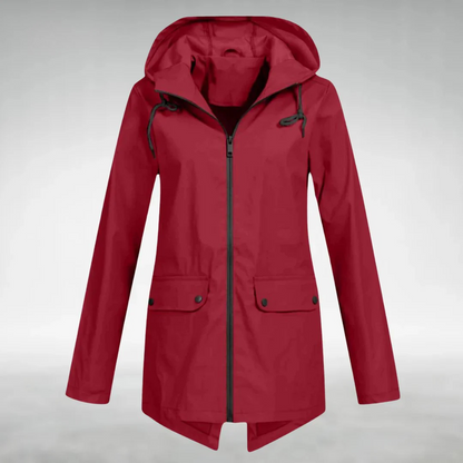 Korte Regenjas Dames - Overgangsjas met Capuchon - 6 Kleuren