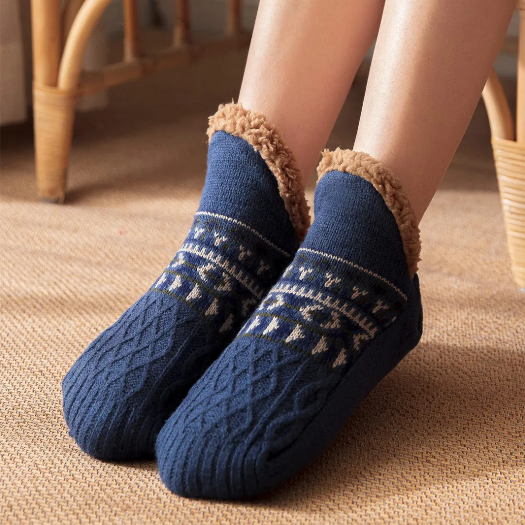 Thermo Gebreide Sokken – Antislip & Warm – Winter Comfort