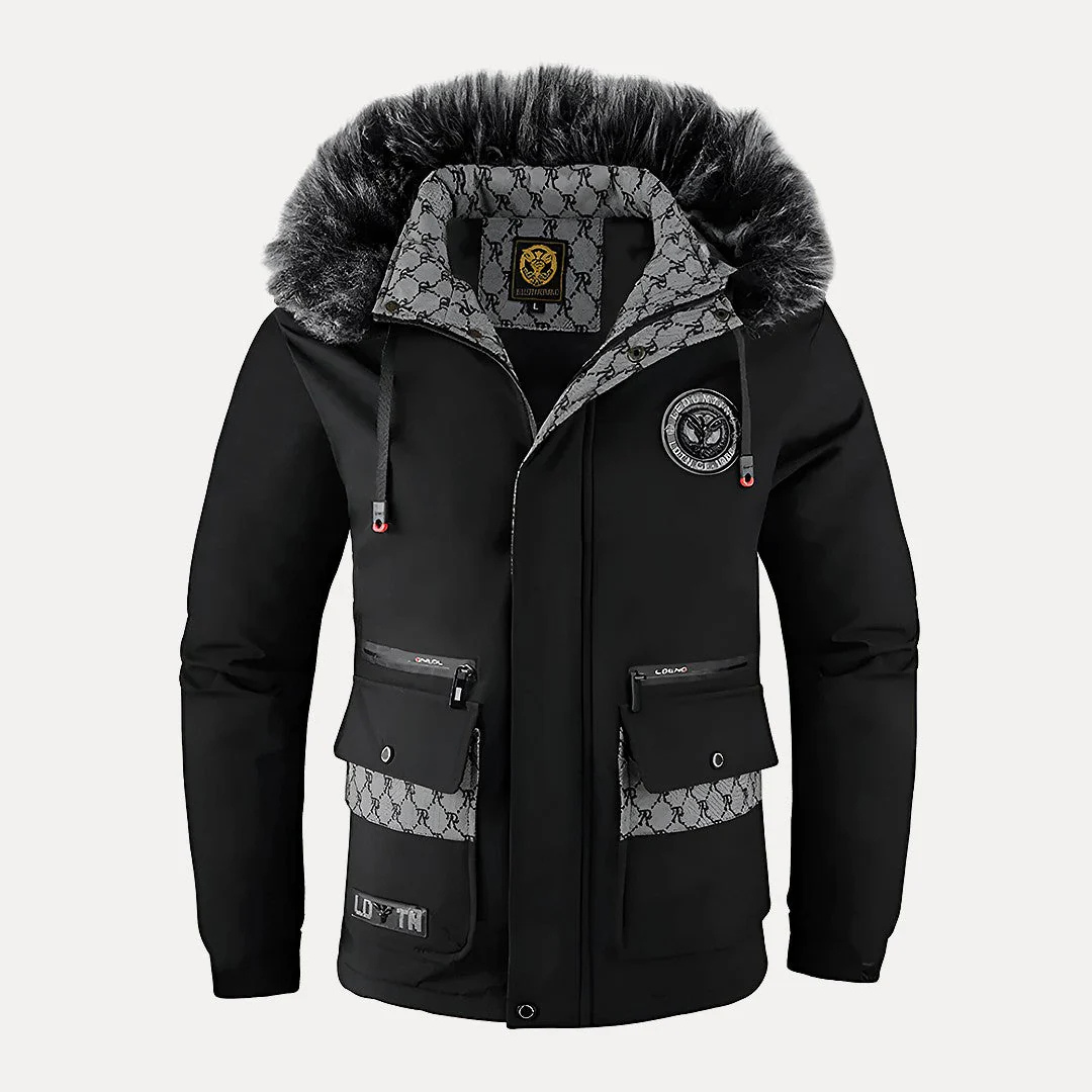 Parka Jas Heren - Waterdicht & Winddicht - Capuchon met Imitatiebont