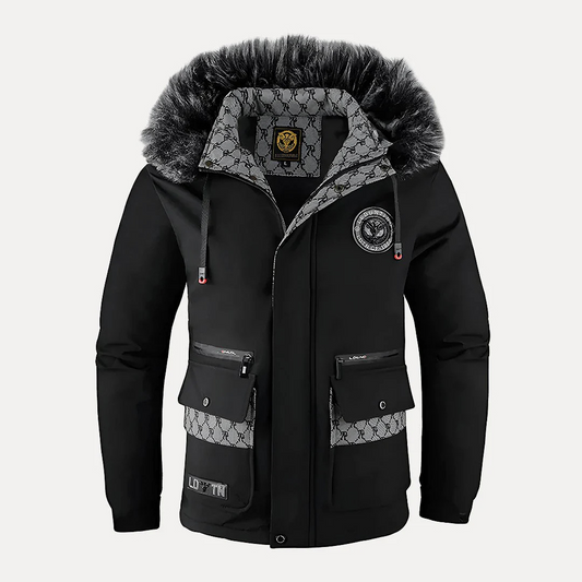 Parka Jas Heren - Waterdicht & Winddicht - Capuchon met Imitatiebont