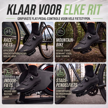 Fietsschoenen Platform - Draaisluiting - Zonder Klikpedaal