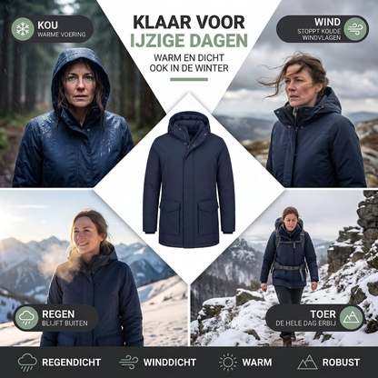 Winterjas Heren - Waterdicht & Winddicht - Warme Fleecevoering