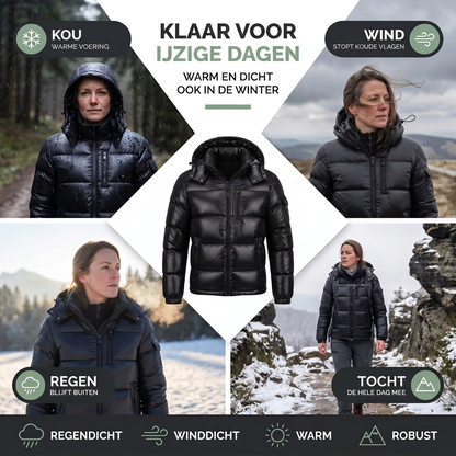 Donsjas Heren - 80% Dons - Afneembare Capuchon & Glans