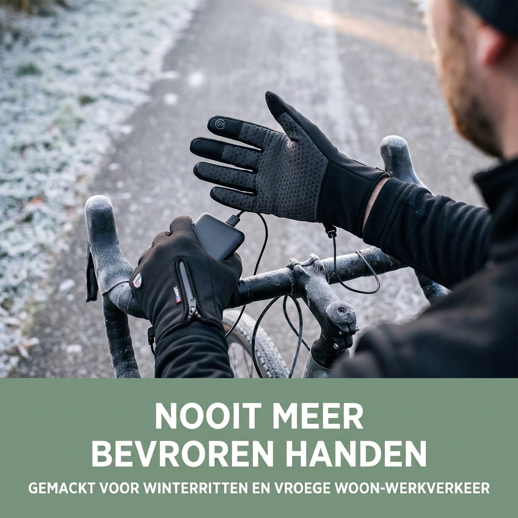 Verwarmde Handschoenen - Waterdicht & Winddicht