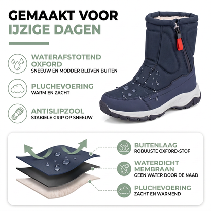 Snowboots Dames - Waterdicht & Gevoerd - Robuust Oxford-Weefsel