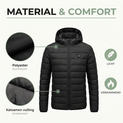 Verwarmde Jas Heren & Dames - 9 Warmtezones - Waterdicht & USB
