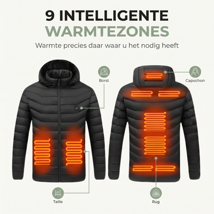 Verwarmde Jas Heren & Dames - 9 Warmtezones - Waterdicht & USB