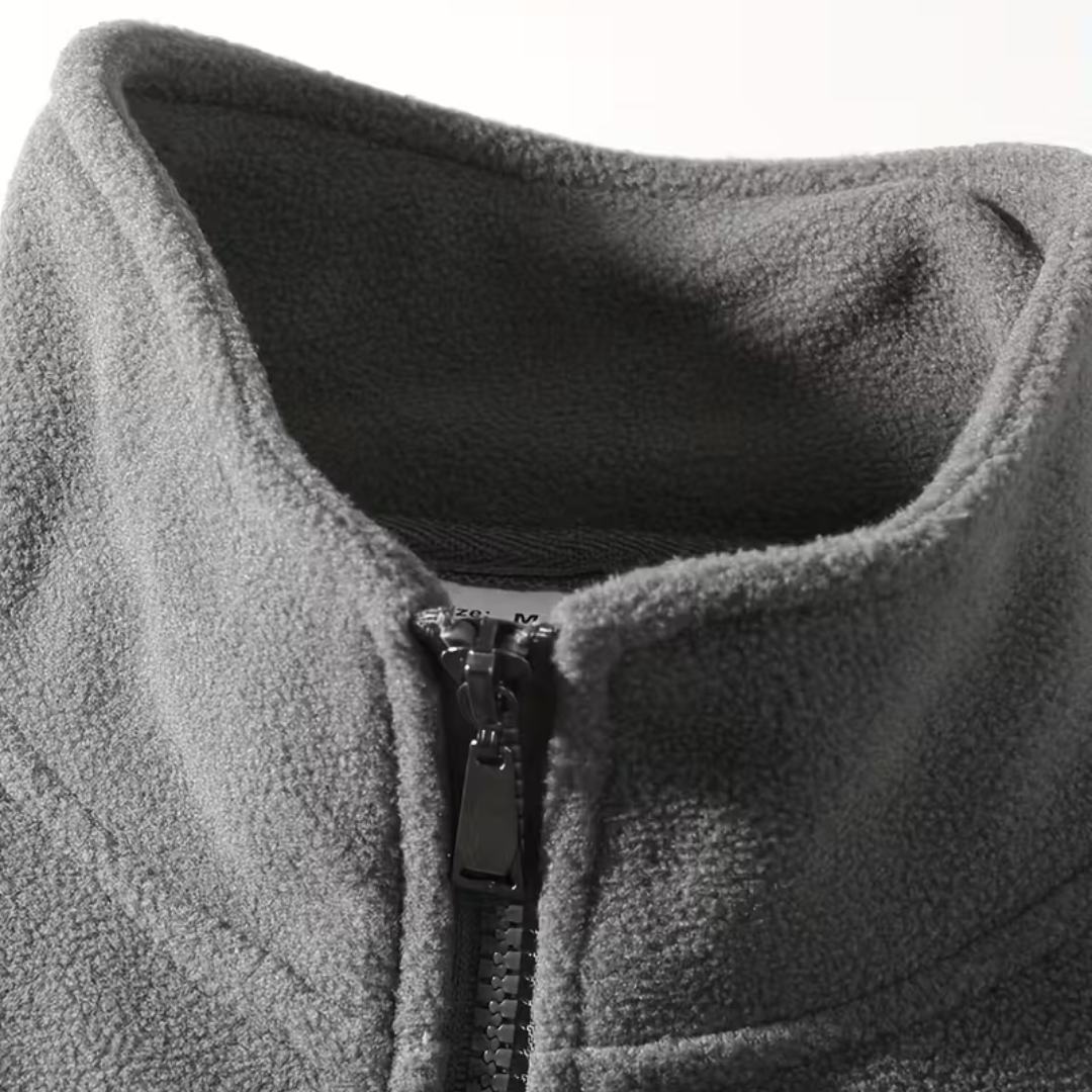 Heren Fleece Vest – Winter/Herfst – Opstaande Kraag