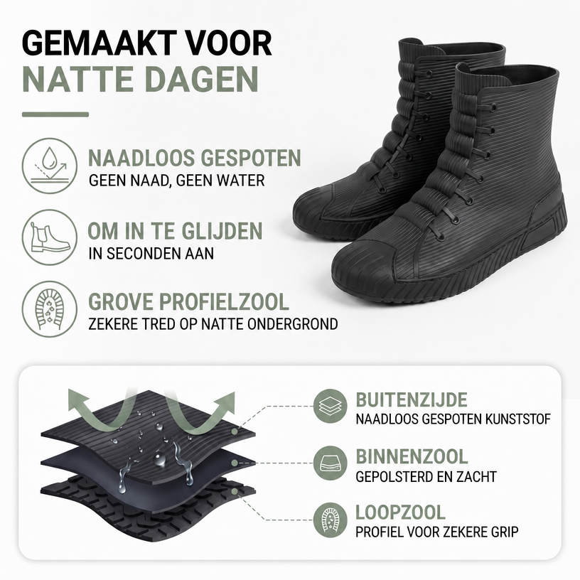 Regenlaarzen Dames & Heren - Sneaker Model - Waterdicht