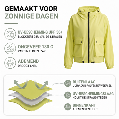 Zomerjas Dames - UV-Bescherming UPF 50+ - Capuchon