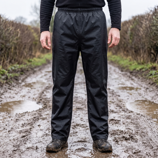 Waterdichte regenbroek voor wandelen met netvoering