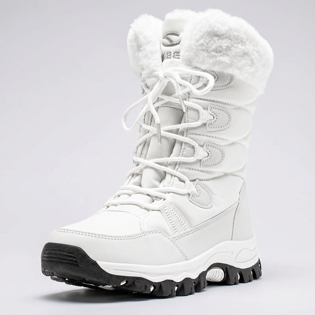 Snowboots Dames Enkelhoog - Waterdicht & Gevoerd - Met Veters