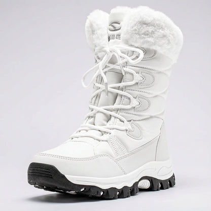 Snowboots Dames Enkelhoog - Waterdicht & Gevoerd - Met Veters