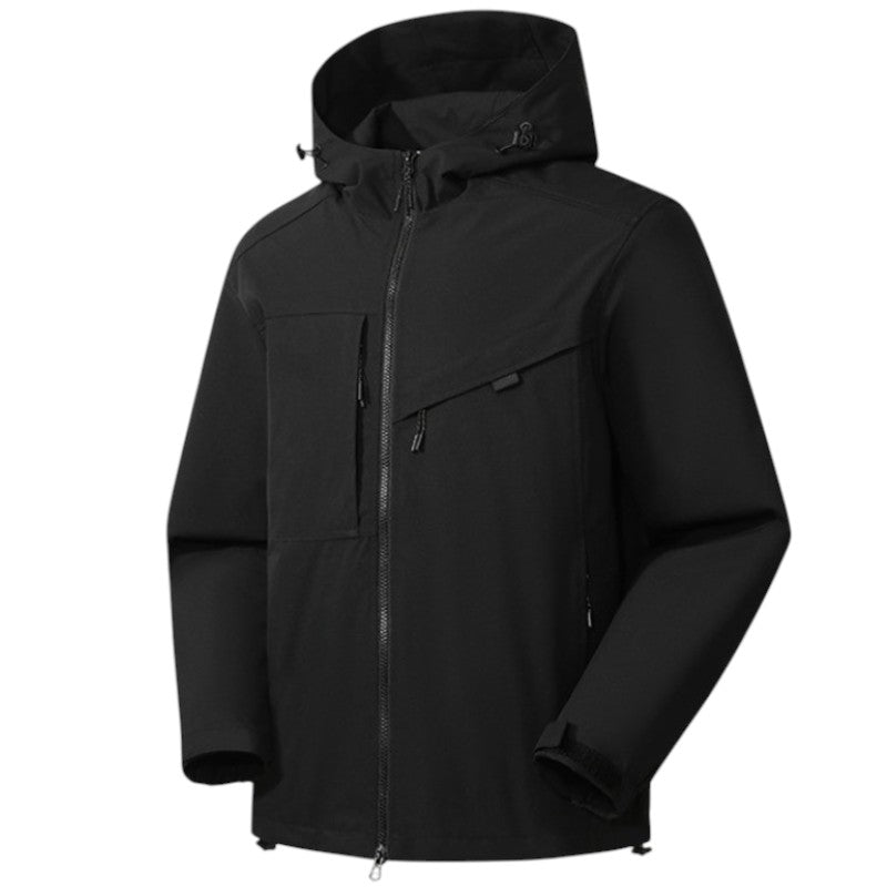 Hardshell jas voor heren, waterdicht en comprimeerbaar