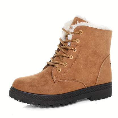 Lichtgewicht gevoerde snowboots dames met veters