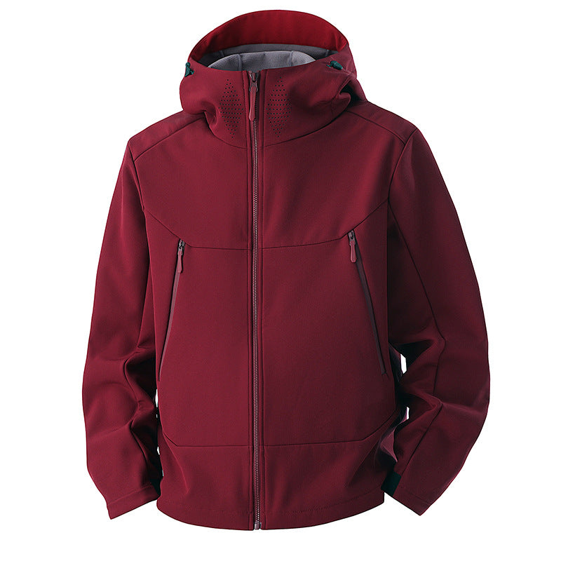 Softshell jas heren met fleece voering en ventilatiepanelen