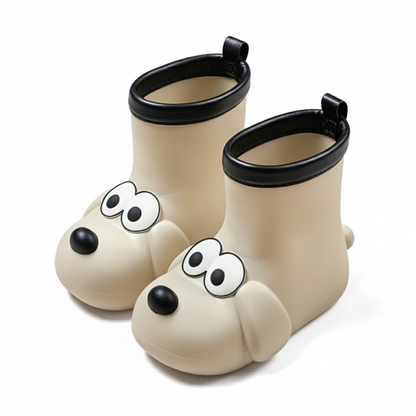 Regenlaarsjes kinderen met hondenmotief