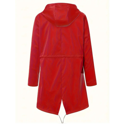Lange Regenjas Dames - Overgangsjas met Capuchon - tot 5XL