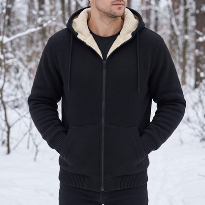 Vest Met Capuchon Heren - Rits - Sherpa Voering
