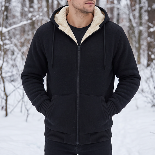 Vest Met Capuchon Heren - Rits - Sherpa Voering