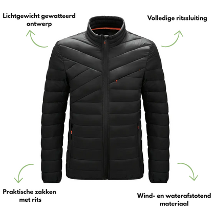 Heren Gewatteerd Jack – Warm & Winddicht – Herfst