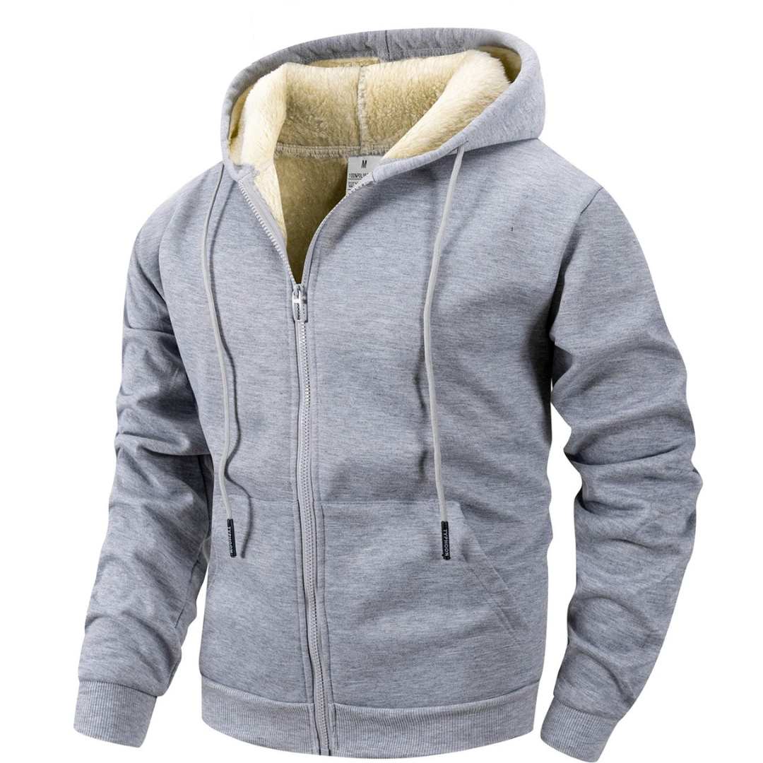 Fleecevest Heren met Capuchon - Winddicht - Sherpa-Gevoerd